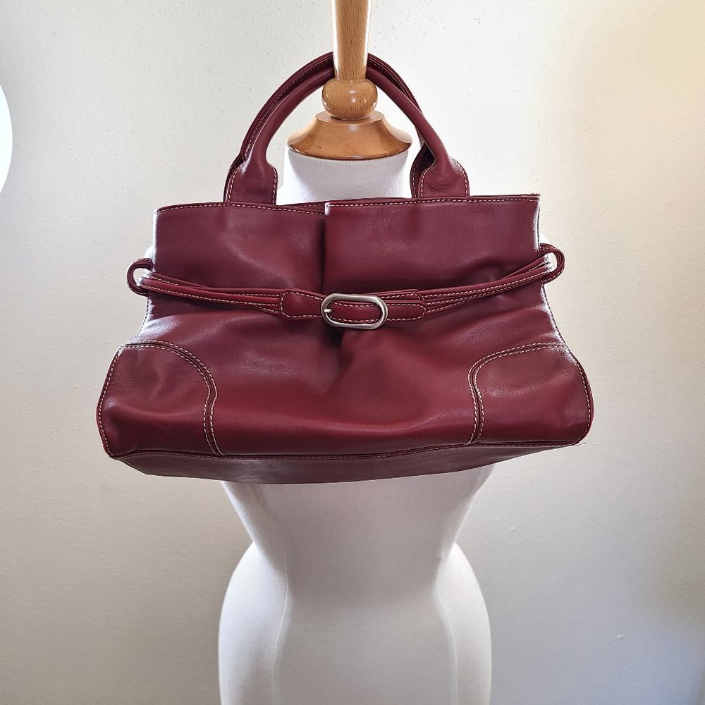 Red Leather Kenneth Cole New York Purse